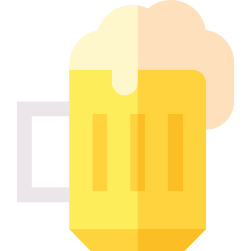 caneca de cerveja Basic Straight Flat Ícone