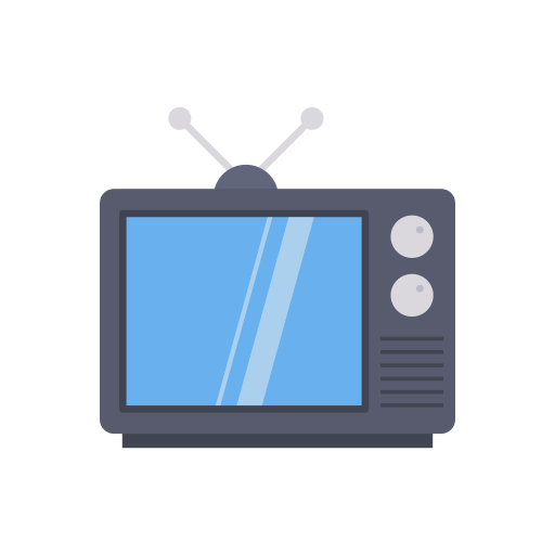 Old tv Dinosoft Flat icon
