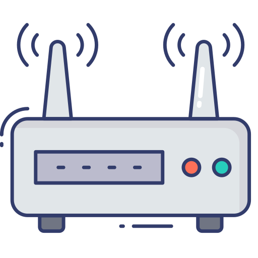 Wifi router Dinosoft Lineal Color icon