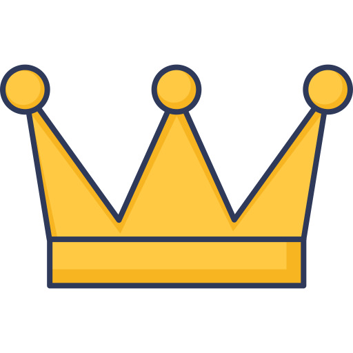 koninklijke kroon Dinosoft Lineal Color icoon