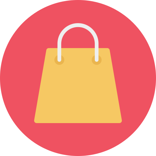 Shopping bag Dinosoft Circular icon