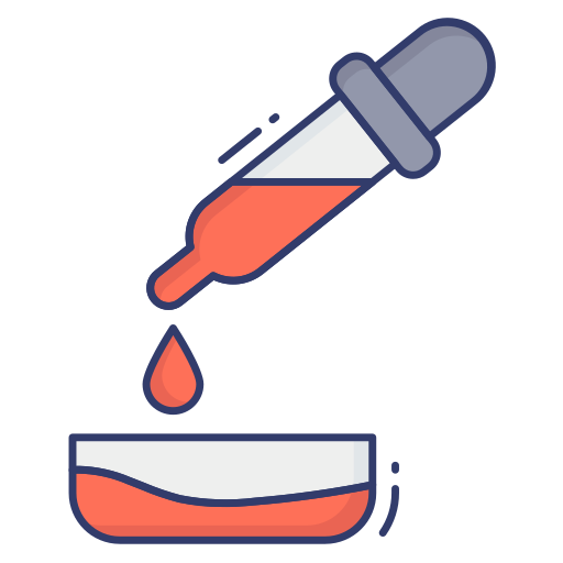 Blood test Dinosoft Lineal Color icon