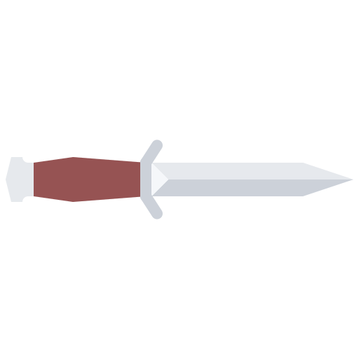 cuchillo Coloring Flat icono