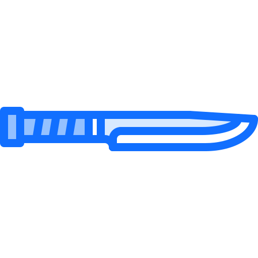 cuchillo Coloring Blue icono
