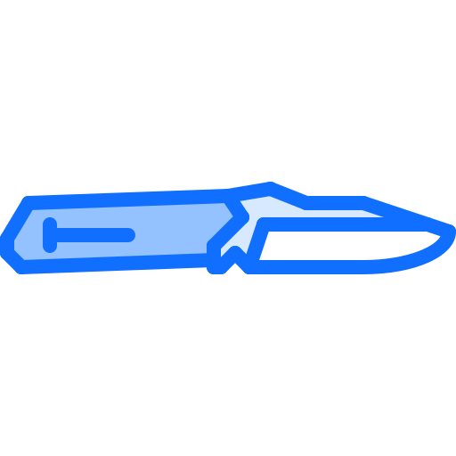 faca Coloring Blue Ícone