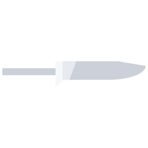 ostrze noża Coloring Flat ikona