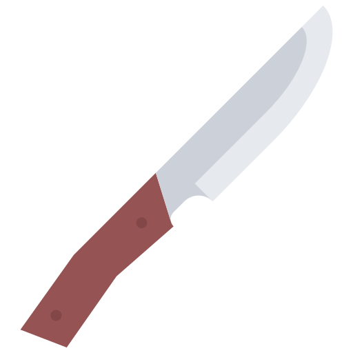 coltello Coloring Flat icona