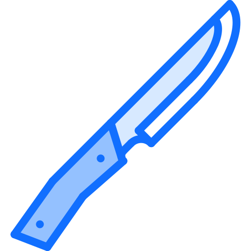 couteau Coloring Blue Icône