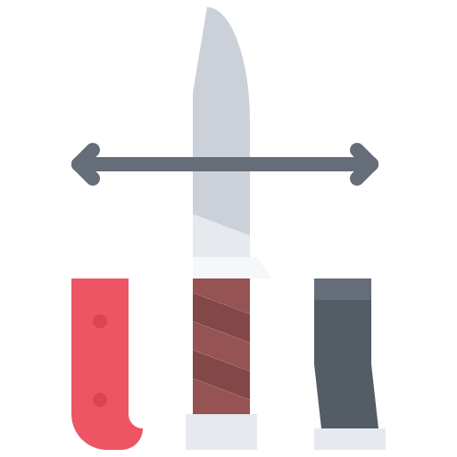 Knife Coloring Flat icon