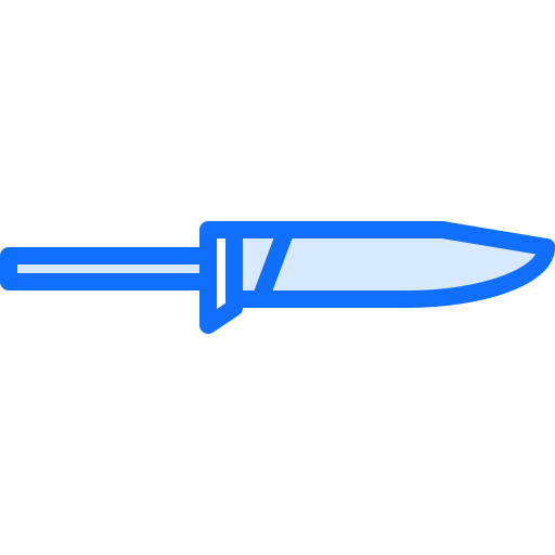 hoja de cuchillo Coloring Blue icono