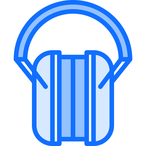 ヘッドフォン Coloring Blue icon