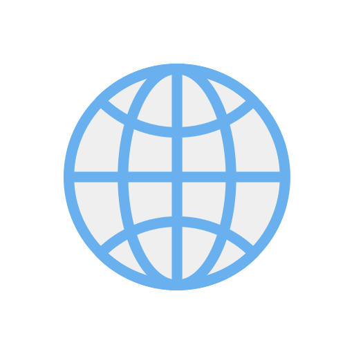 globus świata Dinosoft Flat ikona