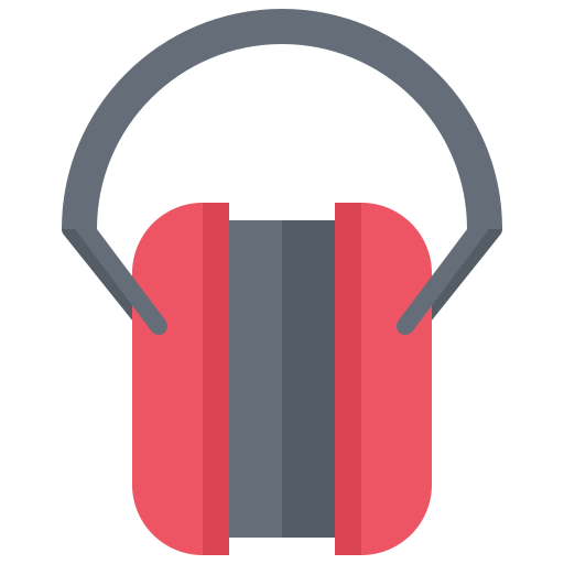 Headphones Coloring Flat icon