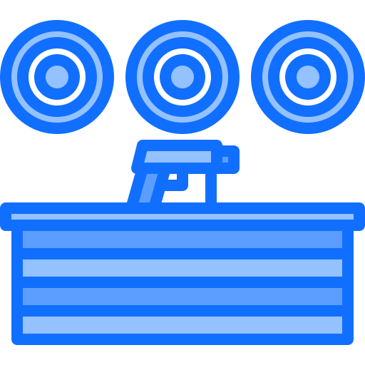 射撃練習場 Coloring Blue icon