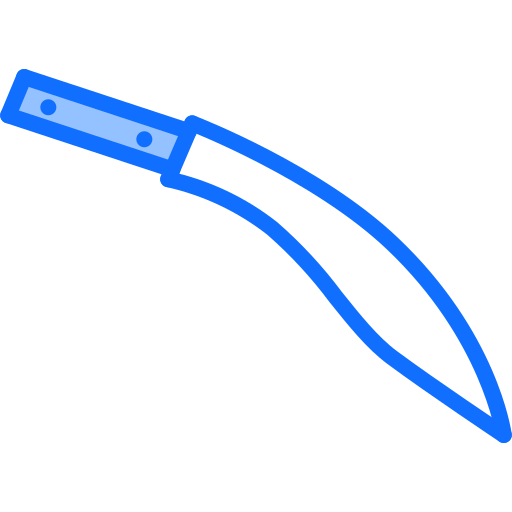 machete Coloring Blue Ícone