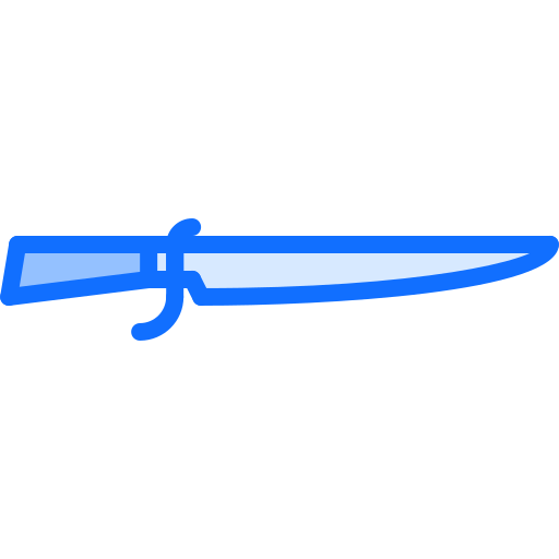 couteau Coloring Blue Icône