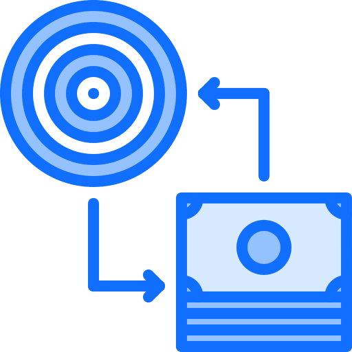 Exchange Coloring Blue icon