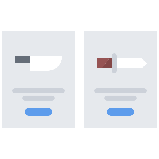 Knives Coloring Flat icon