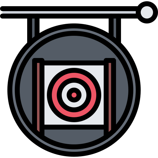Shooting range Coloring Color icon