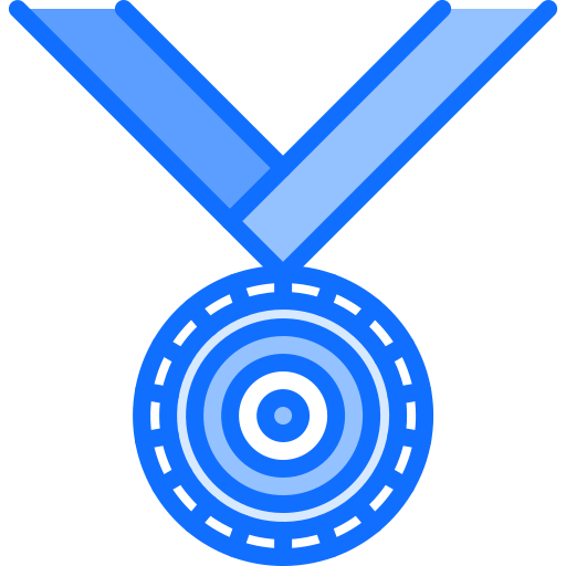 Medal Coloring Blue icon