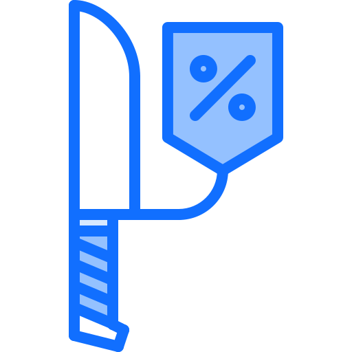 할인 Coloring Blue icon