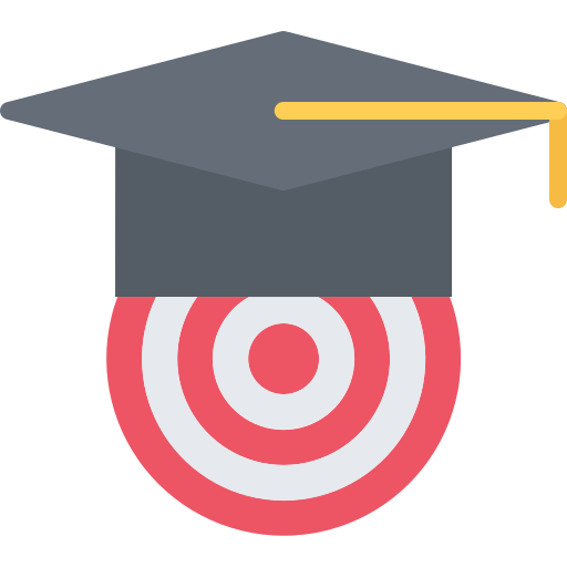Graduation Coloring Flat icon