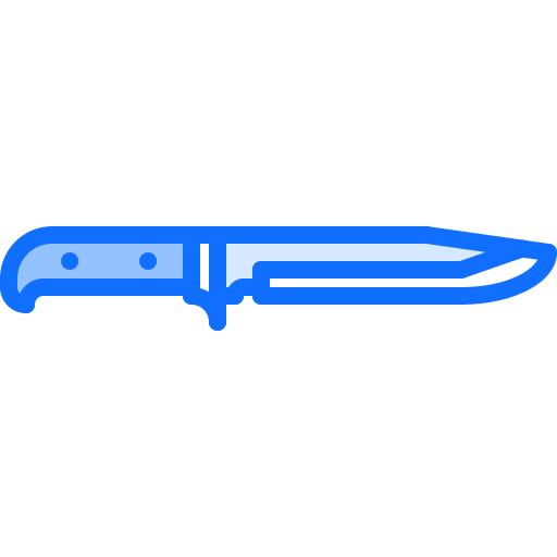 faca Coloring Blue Ícone