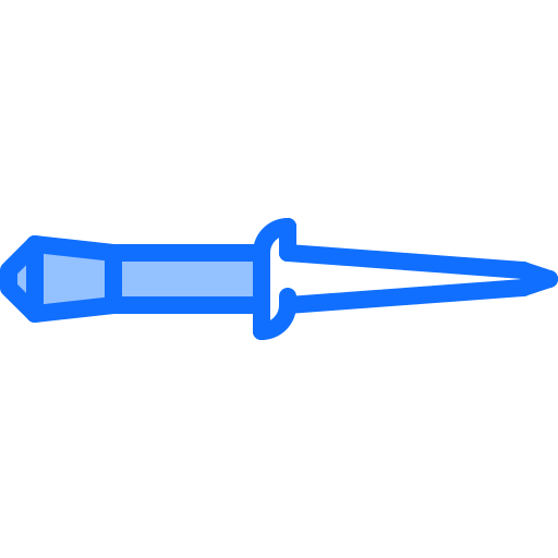 cuchillo Coloring Blue icono