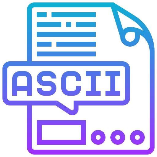 ascii Meticulous Gradient icon