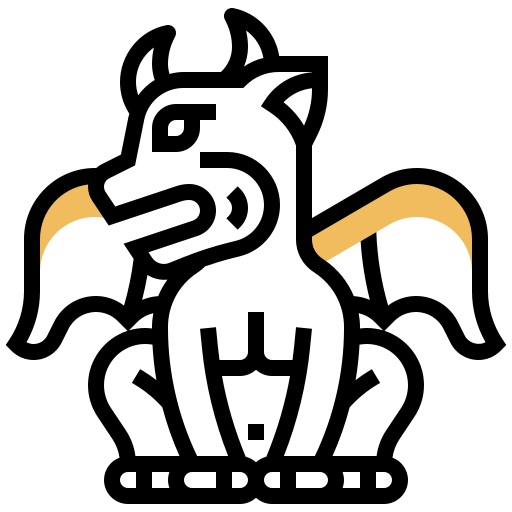 gargoyle Meticulous Yellow shadow icona