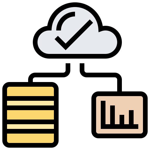 Data Meticulous Lineal Color icon