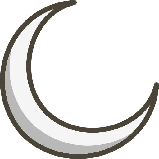 luna Generic Outline Color icono