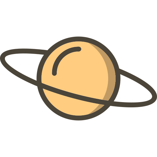 土星 Generic Outline Color icon