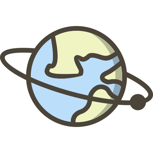 Planet earth Generic Outline Color icon