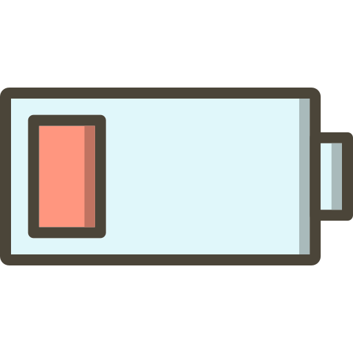 batería baja Generic Outline Color icono