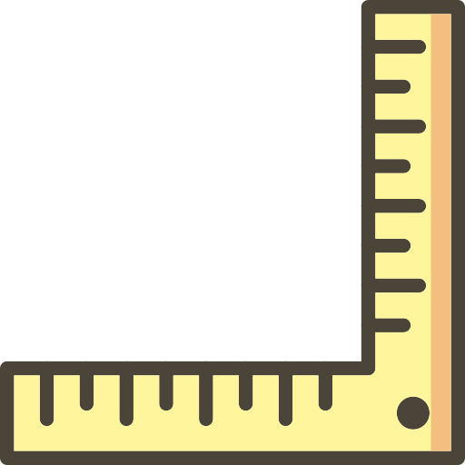 Ruler Generic Outline Color icon
