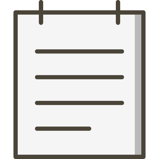 Notepad Generic Outline Color icon