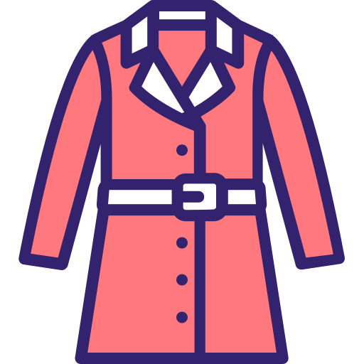 trenchcoat Generic Outline Color icoon