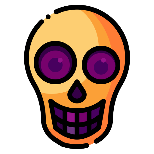 Skull Generic Outline Color icon