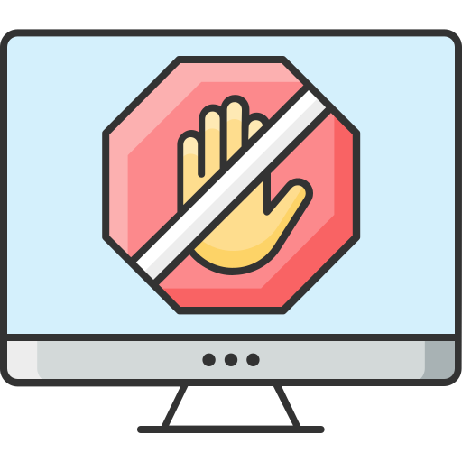 Ad blocker Generic Outline Color icon