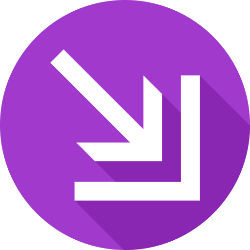 Down right Generic Flat icon