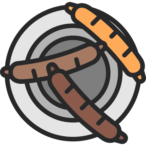 Sausage Generic Outline Color icon