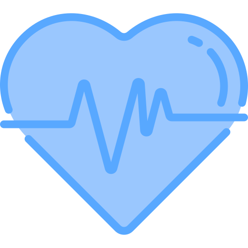 Heart beat Generic Blue icon