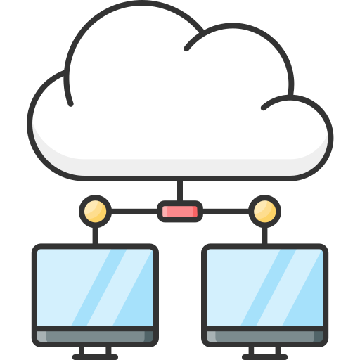computación en la nube Generic Outline Color icono
