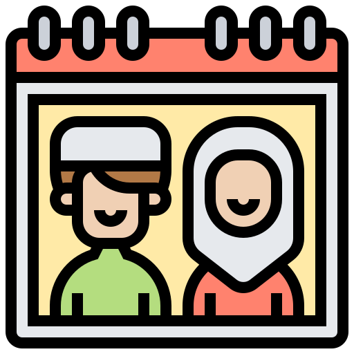 Wedding date Meticulous Lineal Color icon