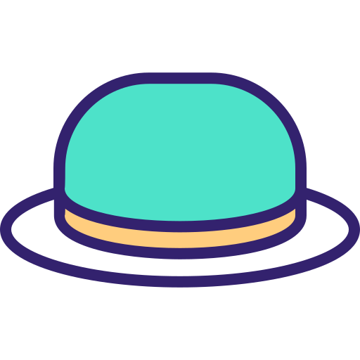 Bowler hat Generic Outline Color icon