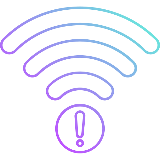 nessuna connessione wi-fi Generic Gradient icona