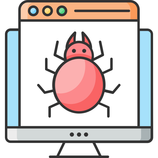 Bug Generic Outline Color icon