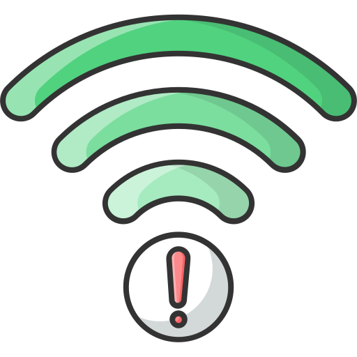 wi-fi 없음 Generic Outline Color icon