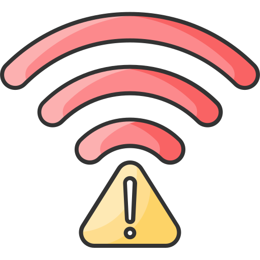 nessuna connessione wi-fi Generic Outline Color icona